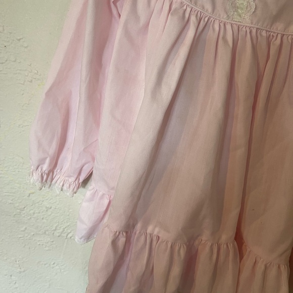 BRYAN VINTAGE Pink Ruffled Kids Dressed - Picture 2 of 5